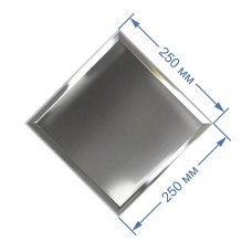 Зеркальная плитка 25x25 см с фацетом 15 мм (квадрат) Зеркальная плитка 25x25 см с фацетом 15 мм (квадрат)